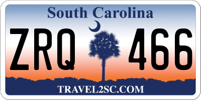 SC license plate ZRQ466
