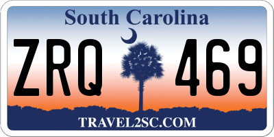 SC license plate ZRQ469