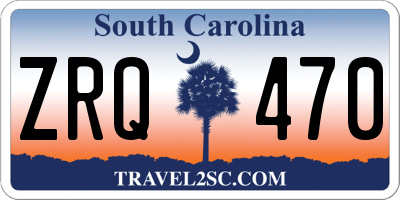 SC license plate ZRQ470