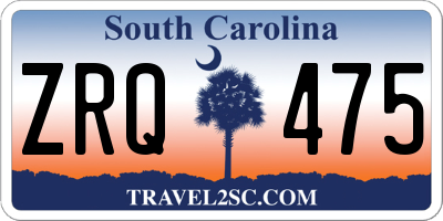 SC license plate ZRQ475