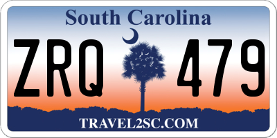 SC license plate ZRQ479