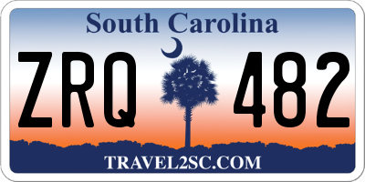 SC license plate ZRQ482
