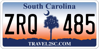 SC license plate ZRQ485