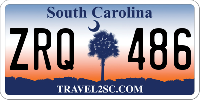 SC license plate ZRQ486