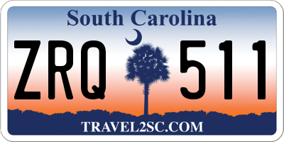 SC license plate ZRQ511