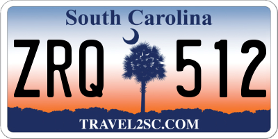 SC license plate ZRQ512