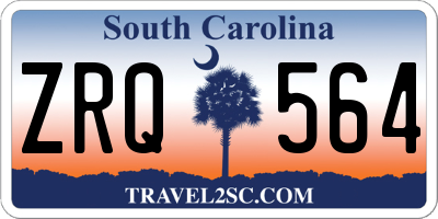 SC license plate ZRQ564