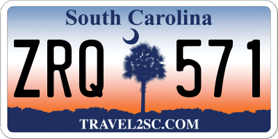SC license plate ZRQ571
