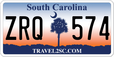 SC license plate ZRQ574