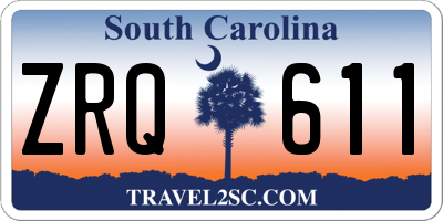 SC license plate ZRQ611