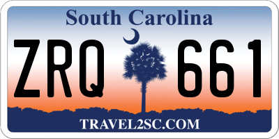 SC license plate ZRQ661