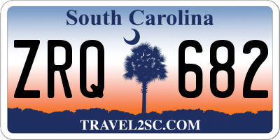 SC license plate ZRQ682