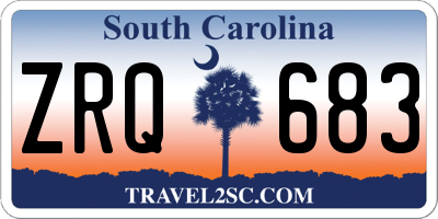 SC license plate ZRQ683