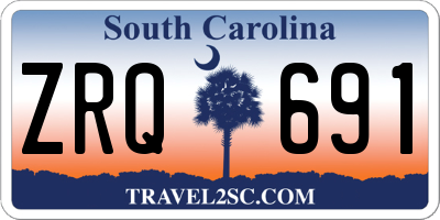 SC license plate ZRQ691