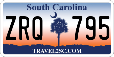 SC license plate ZRQ795