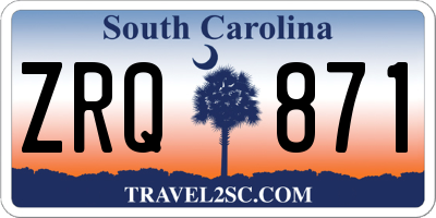 SC license plate ZRQ871