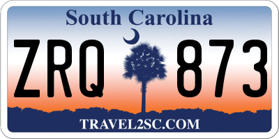 SC license plate ZRQ873