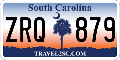 SC license plate ZRQ879