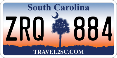 SC license plate ZRQ884