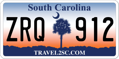 SC license plate ZRQ912
