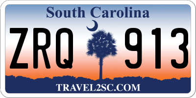 SC license plate ZRQ913