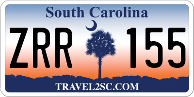 SC license plate ZRR155
