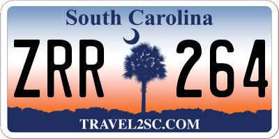 SC license plate ZRR264