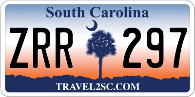 SC license plate ZRR297