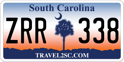 SC license plate ZRR338