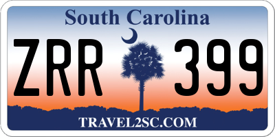 SC license plate ZRR399