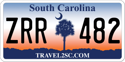 SC license plate ZRR482