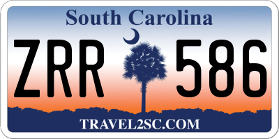 SC license plate ZRR586