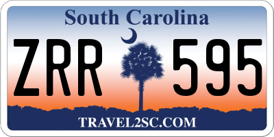 SC license plate ZRR595