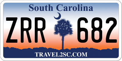 SC license plate ZRR682