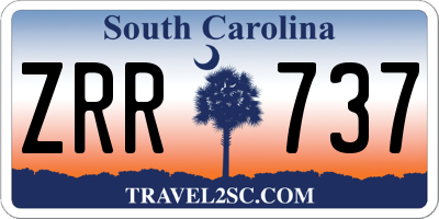 SC license plate ZRR737
