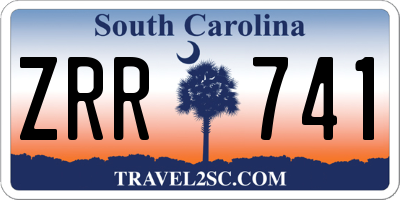 SC license plate ZRR741