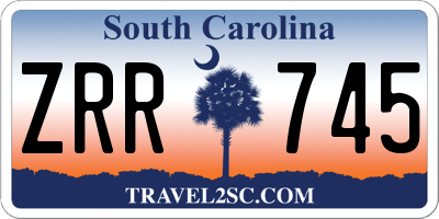 SC license plate ZRR745