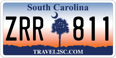 SC license plate ZRR811