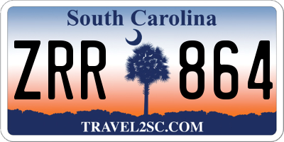 SC license plate ZRR864