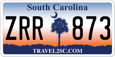SC license plate ZRR873