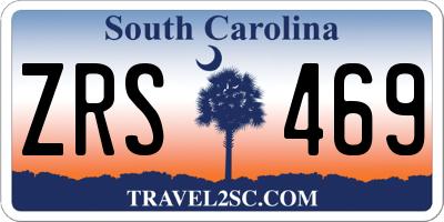 SC license plate ZRS469