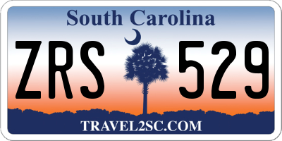 SC license plate ZRS529