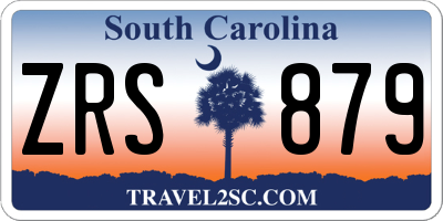 SC license plate ZRS879