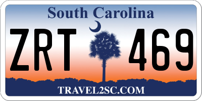 SC license plate ZRT469