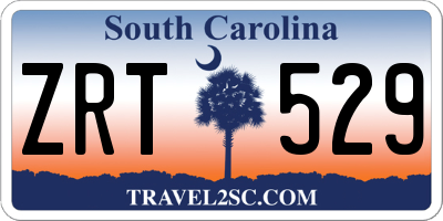 SC license plate ZRT529