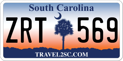SC license plate ZRT569