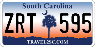 SC license plate ZRT595