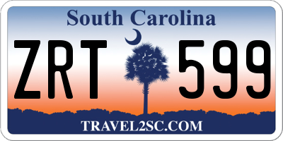 SC license plate ZRT599