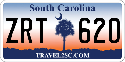 SC license plate ZRT620
