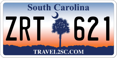 SC license plate ZRT621